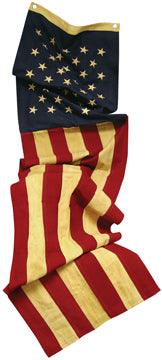 Aged Flag Slim Banner - The Fox Decor